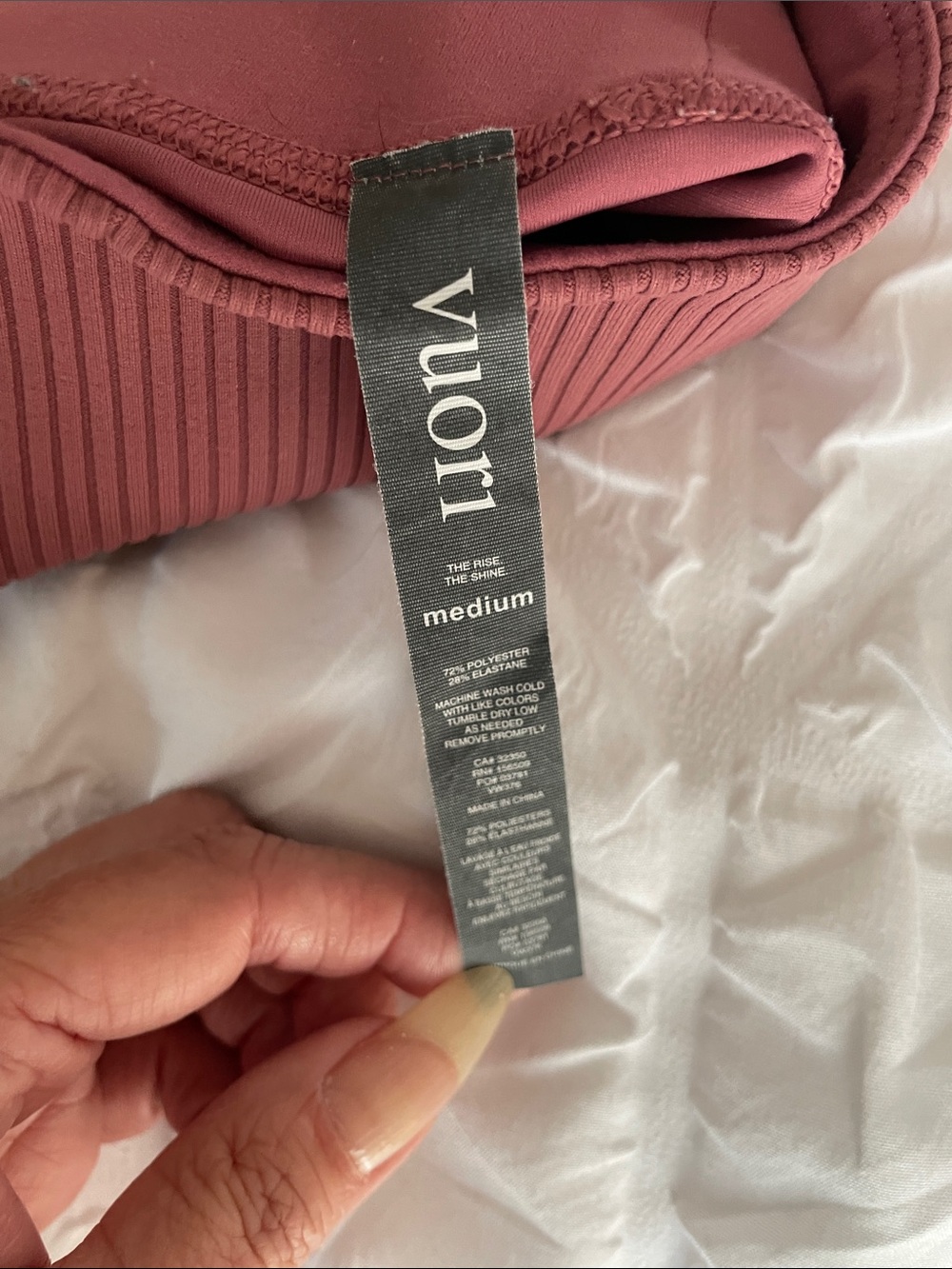 Vuori pink workout shorts - Picture 3 of 3